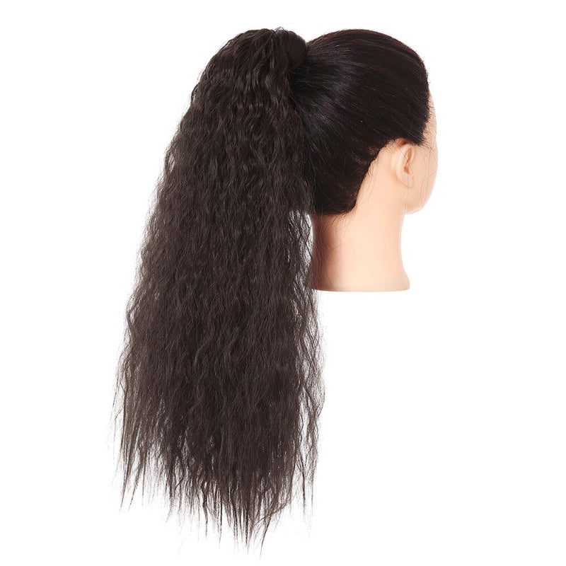 Women's Clip-In Ponytail Extension Kinky Curly 22 Inch High-Temperature Fiber 72