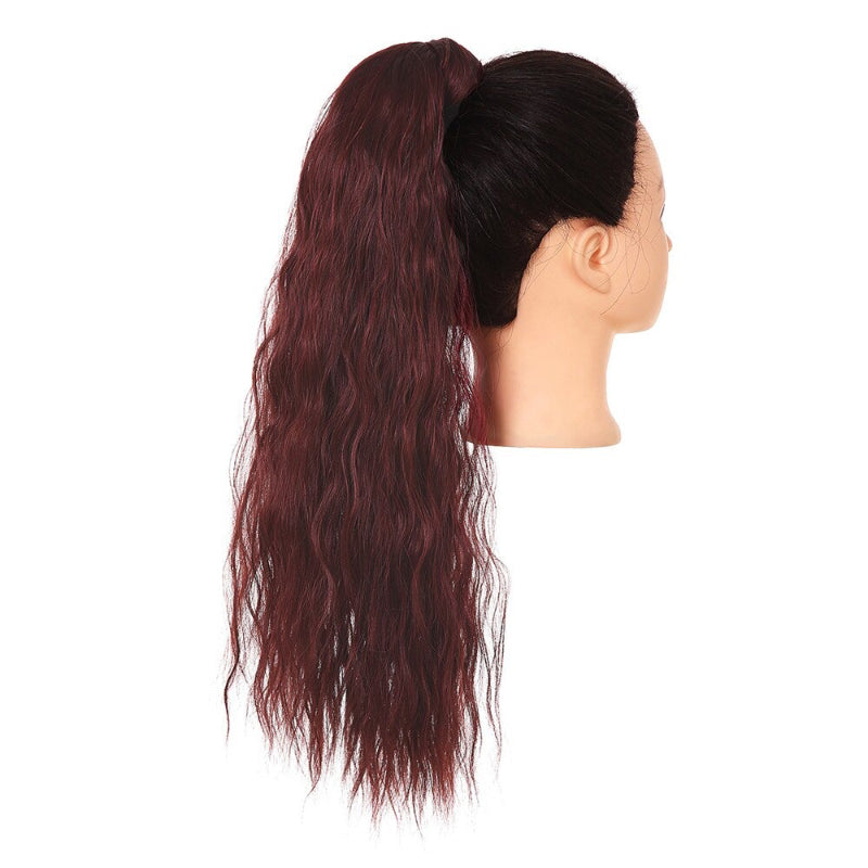 Women's Clip-In Ponytail Extension Kinky Curly 22 Inch High-Temperature Fiber 74