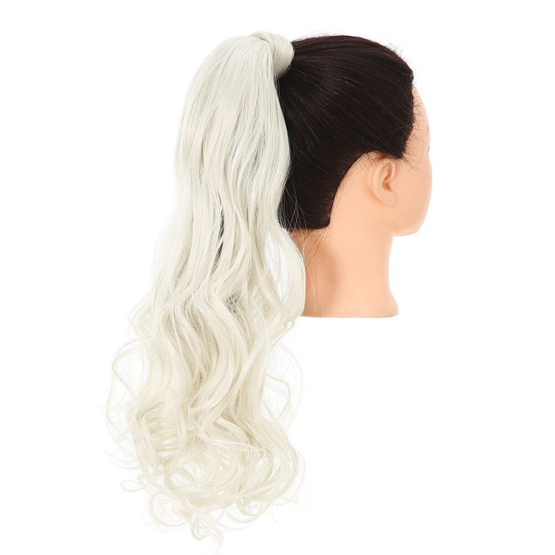 Women's Clip-In Ponytail Extension Kinky Curly 22 Inch High-Temperature Fiber 76