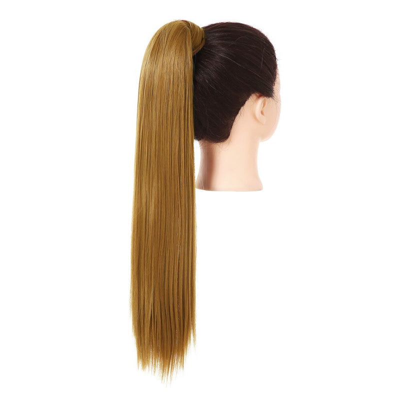 Women's Clip-In Ponytail Extension Kinky Curly 22 Inch High-Temperature Fiber 77