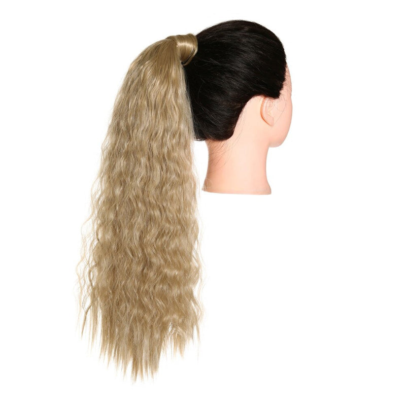Women's Clip-In Ponytail Extension Kinky Curly 22 Inch High-Temperature Fiber 9