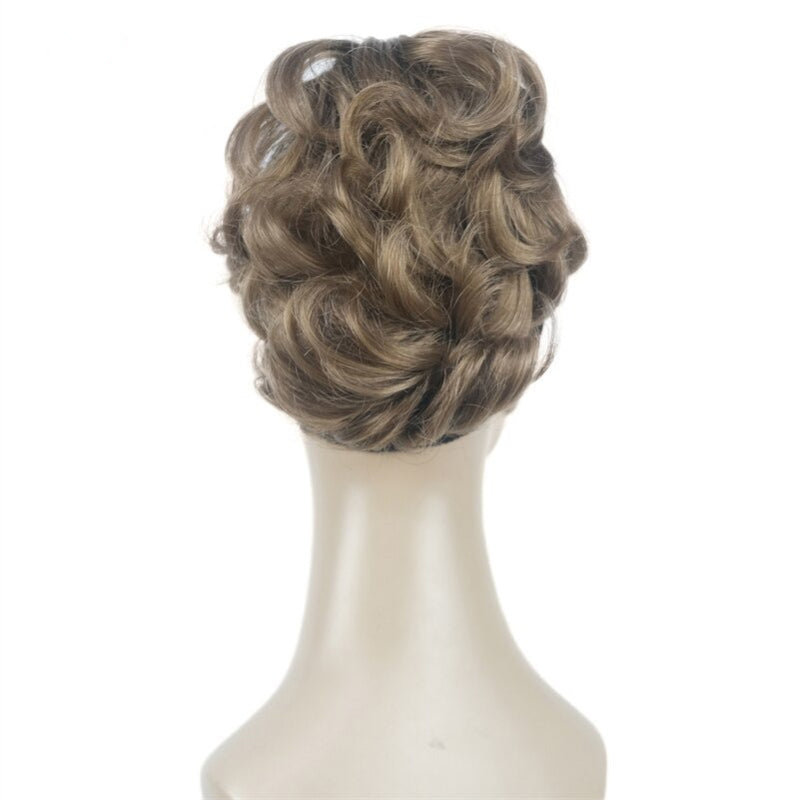 Women's Clip-On Hair Extensions Buns Natural Wave High-Temperature Fiber 17