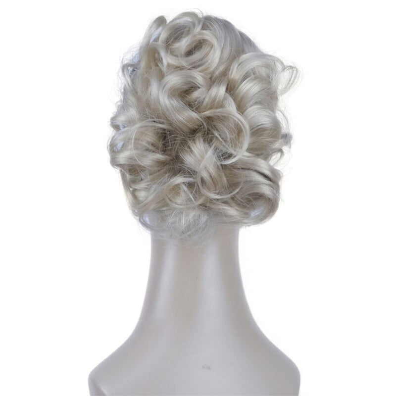 Women's Clip-On Hair Extensions Buns Natural Wave High-Temperature Fiber 23