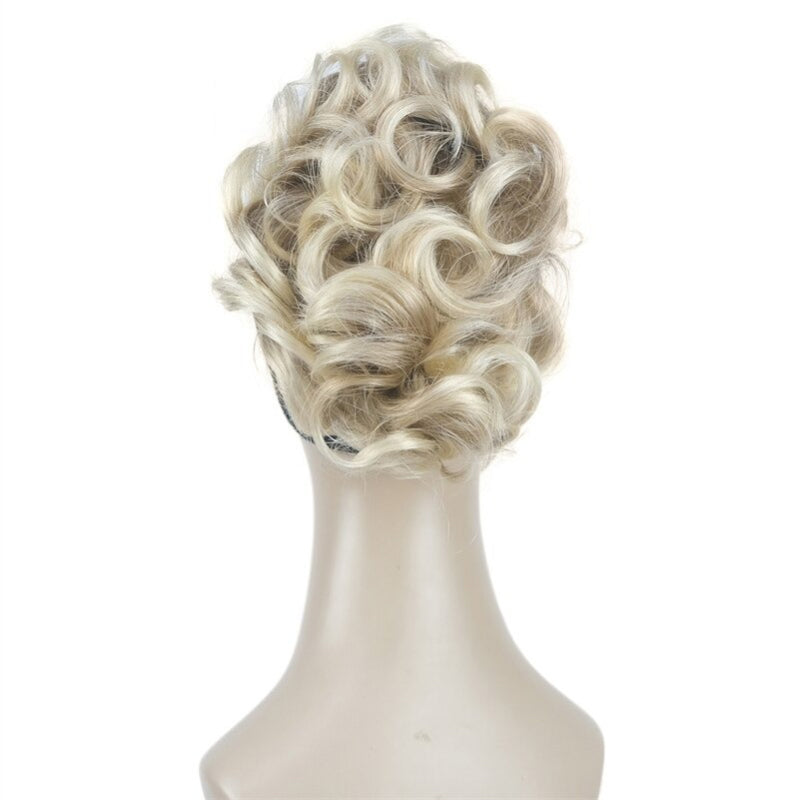 Women's Clip-On Hair Extensions Buns Natural Wave High-Temperature Fiber 29