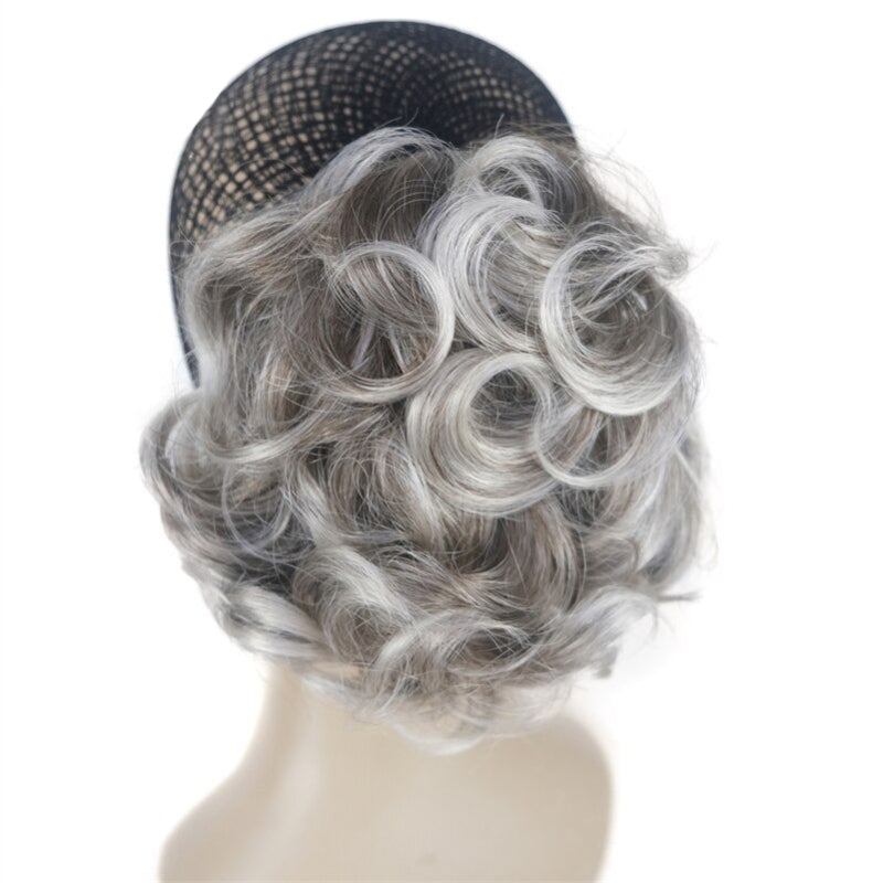 Women's Clip-On Hair Extensions Buns Natural Wave High-Temperature Fiber 3