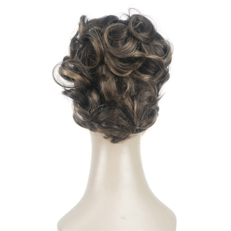 Women's Clip-On Hair Extensions Buns Natural Wave High-Temperature Fiber 31
