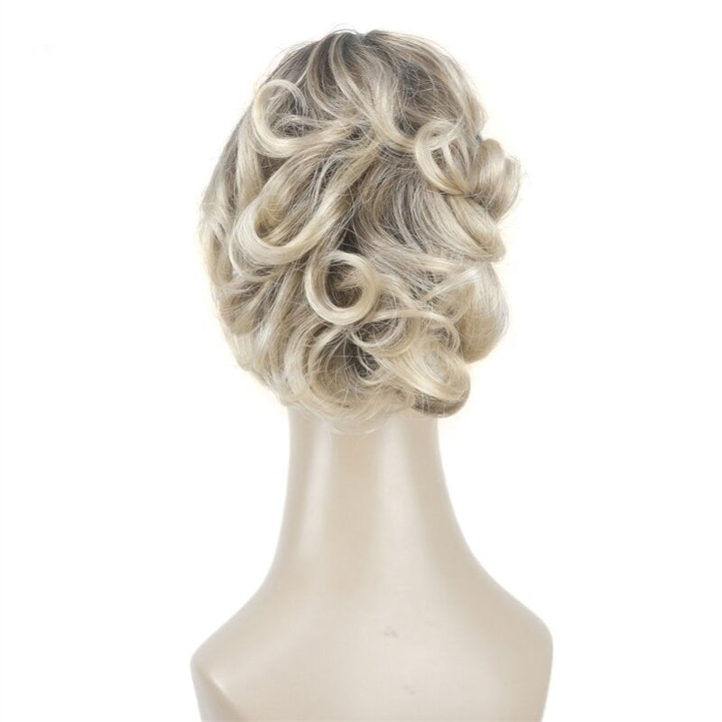Women's Clip-On Hair Extensions Buns Natural Wave High-Temperature Fiber 34