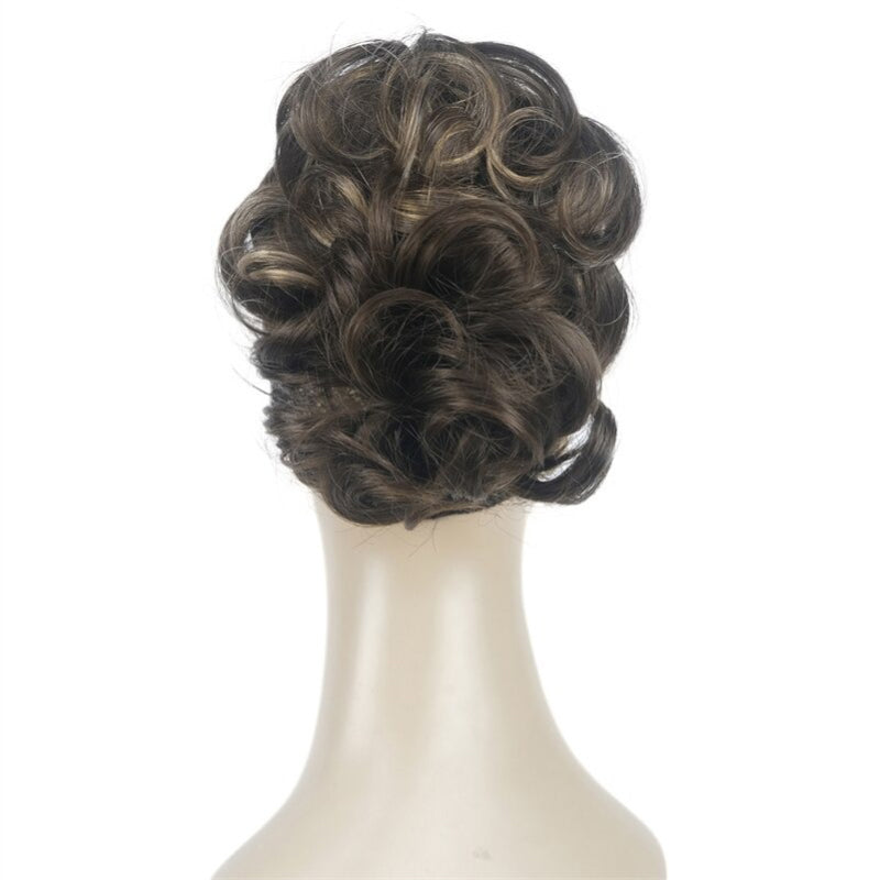 Women's Clip-On Hair Extensions Buns Natural Wave High-Temperature Fiber 39
