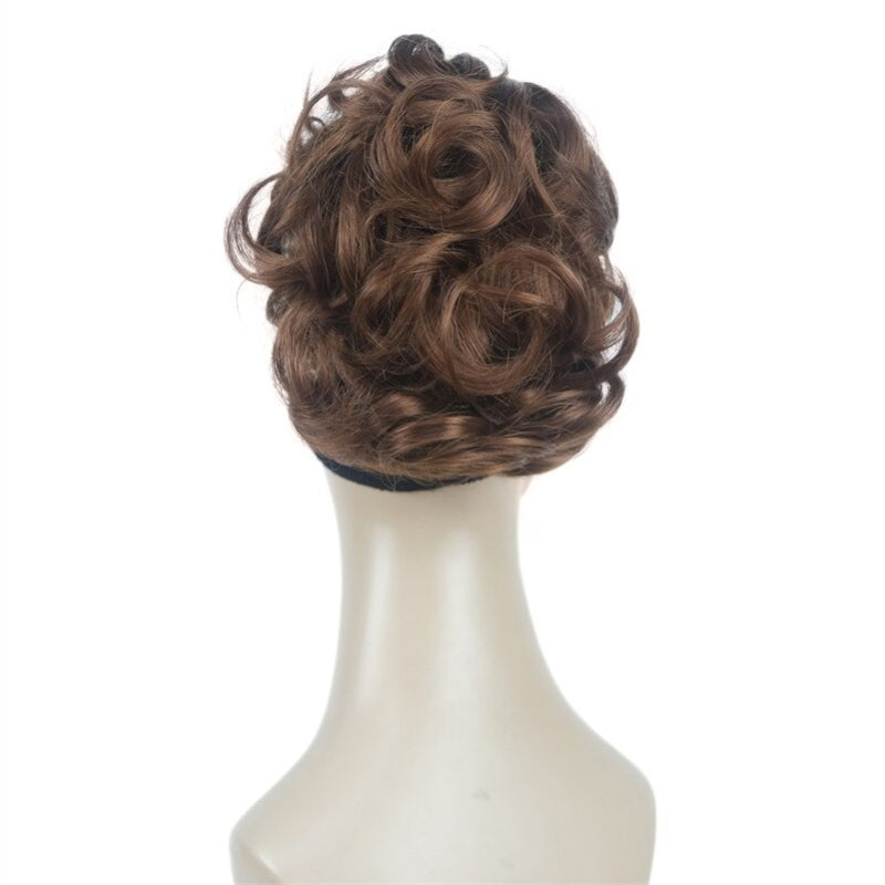 Women's Clip-On Hair Extensions Buns Natural Wave High-Temperature Fiber 41