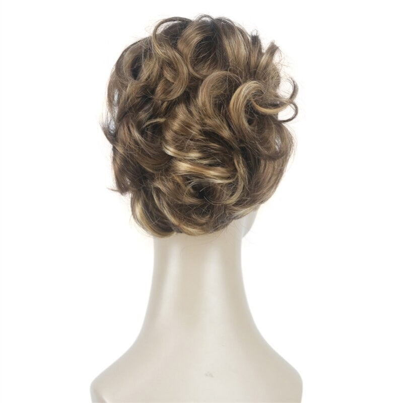 Women's Clip-On Hair Extensions Buns Natural Wave High-Temperature Fiber 43