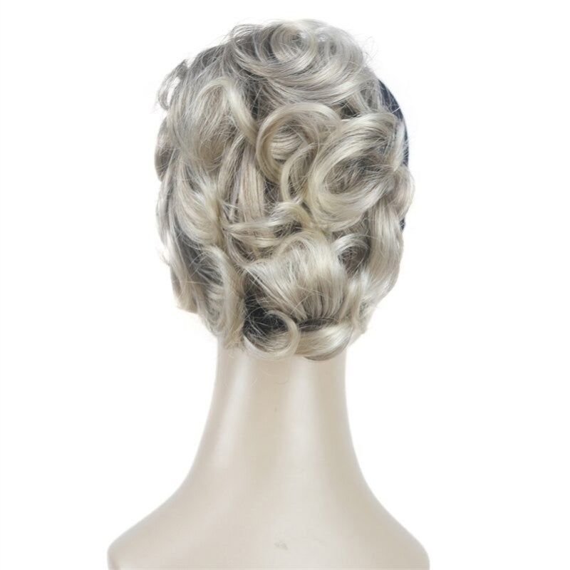 Women's Clip-On Hair Extensions Buns Natural Wave High-Temperature Fiber 6