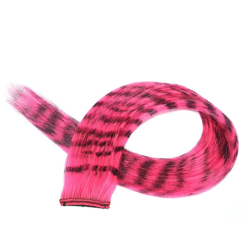 Women's Clip-in Hair Extensions 18 Inches Leopard Print High Temperature Fiber 0