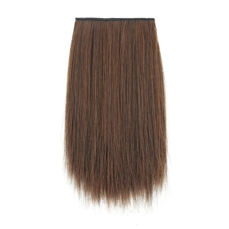 Women's Clip-in Hair Extensions Straight 6 Inches Synthetic Fiber 2