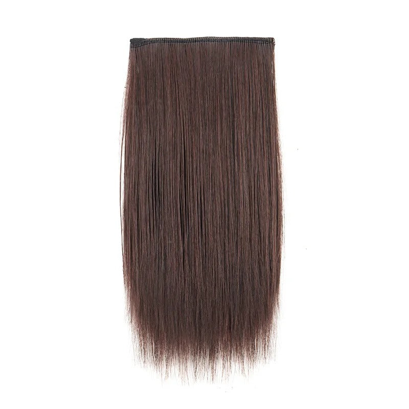 Women's Clip-in Hair Extensions Straight 6 Inches Synthetic Fiber 3