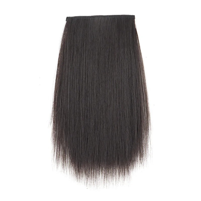 Women's Clip-in Hair Extensions Straight 6 Inches Synthetic Fiber 4