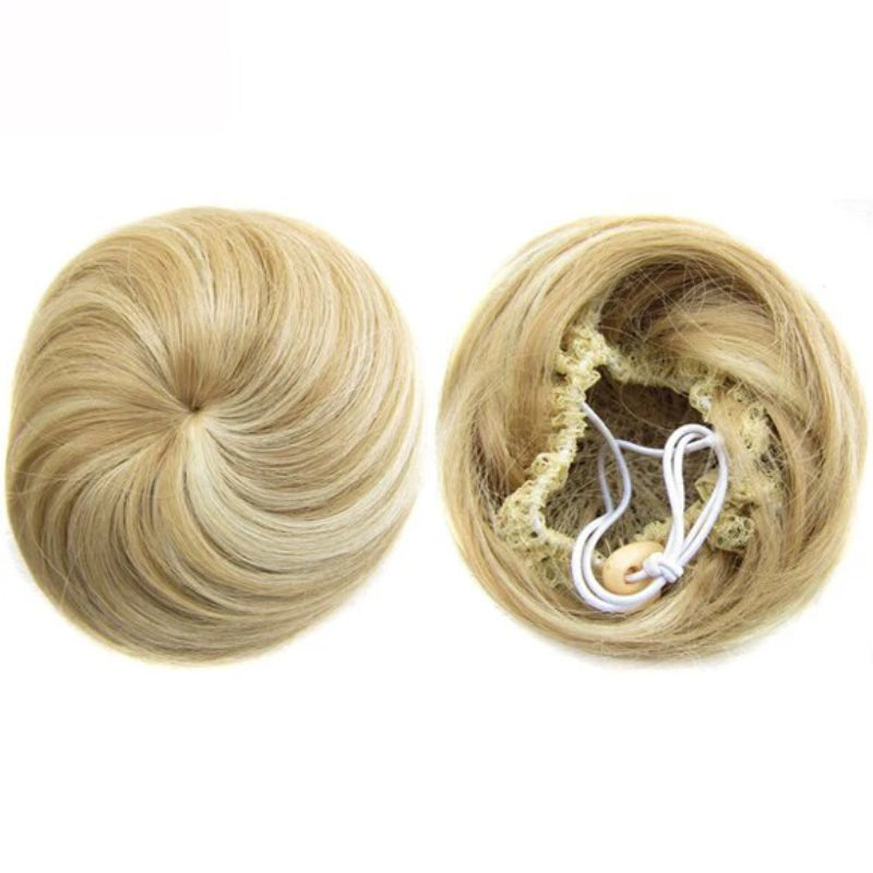 Women's Clip In Hair Bun Extension Adjustable Drawstring Synthetic Fiber 13