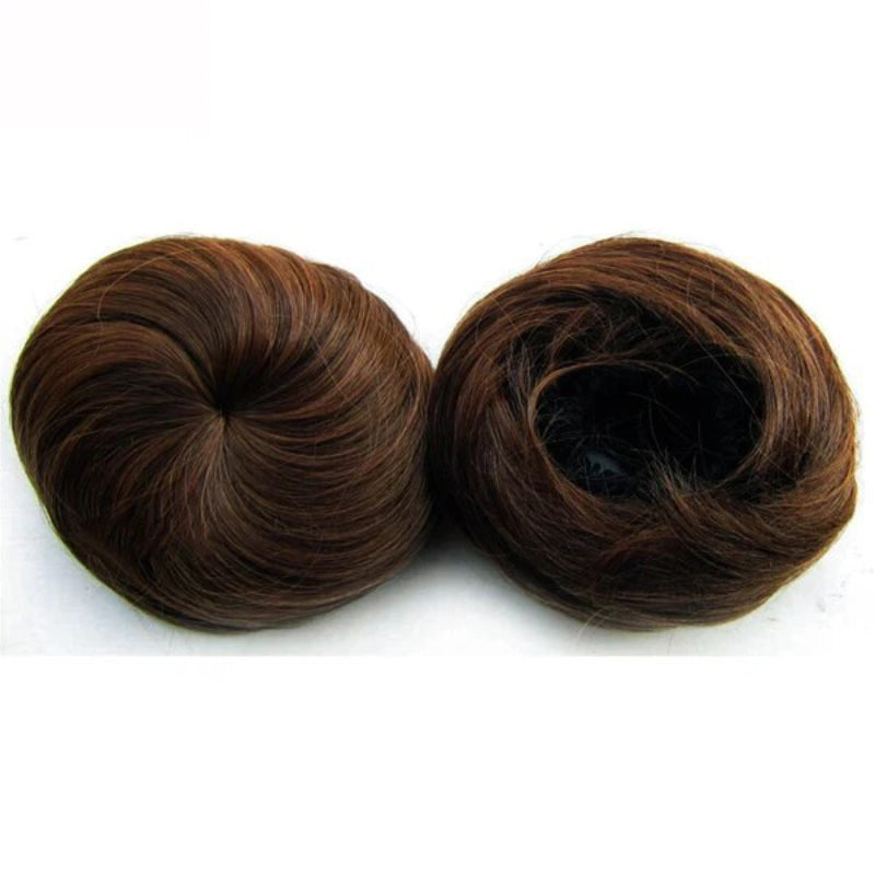 Women's Clip In Hair Bun Extension Adjustable Drawstring Synthetic Fiber 3