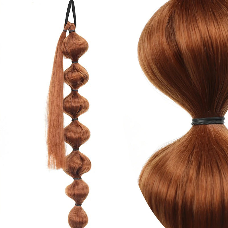 Women's Clip In Ponytail Extension Black High-Temperature Fiber 70cm 7