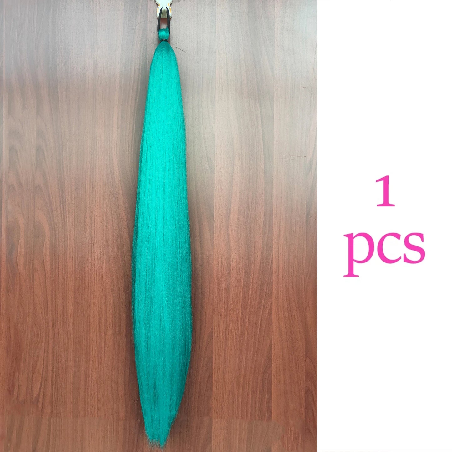 Women's Clip In Ponytail Extension Multi-Color Synthetic Long Hairpiece 13