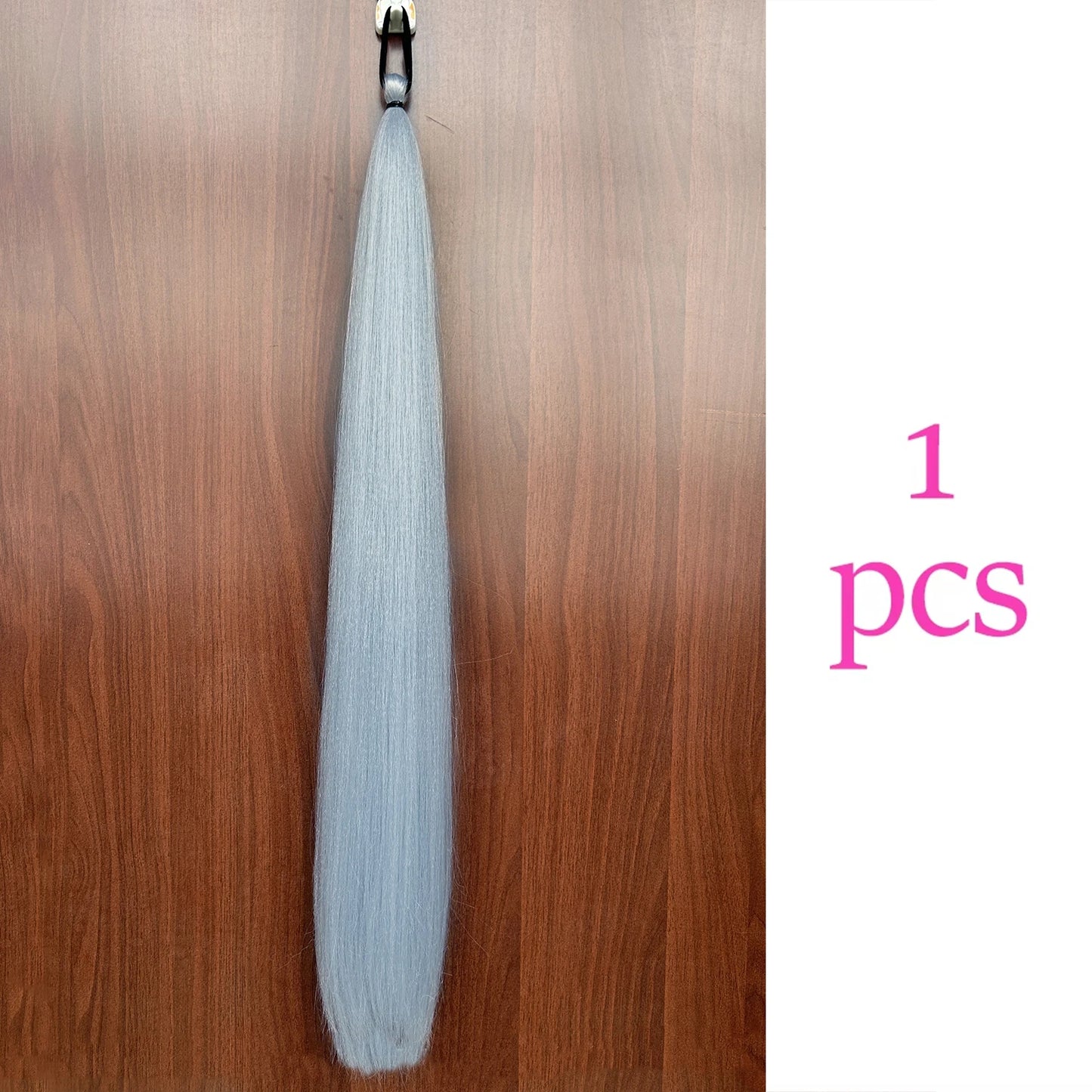 Women's Clip In Ponytail Extension Multi-Color Synthetic Long Hairpiece 24