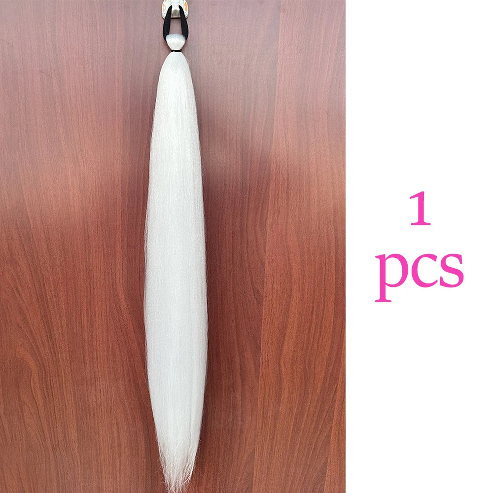 Women's Clip In Ponytail Extension Multi-Color Synthetic Long Hairpiece 26
