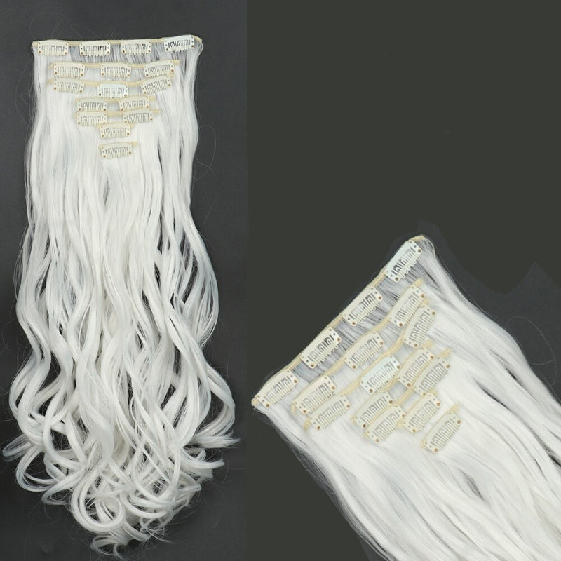 Women's Curly Hair Extensions 22 Inch High-Temperature Fiber 16