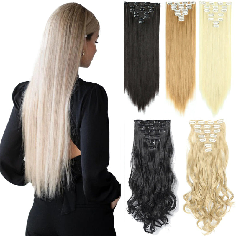 Women's Curly Hair Extensions 22 Inch High-Temperature Fiber 1