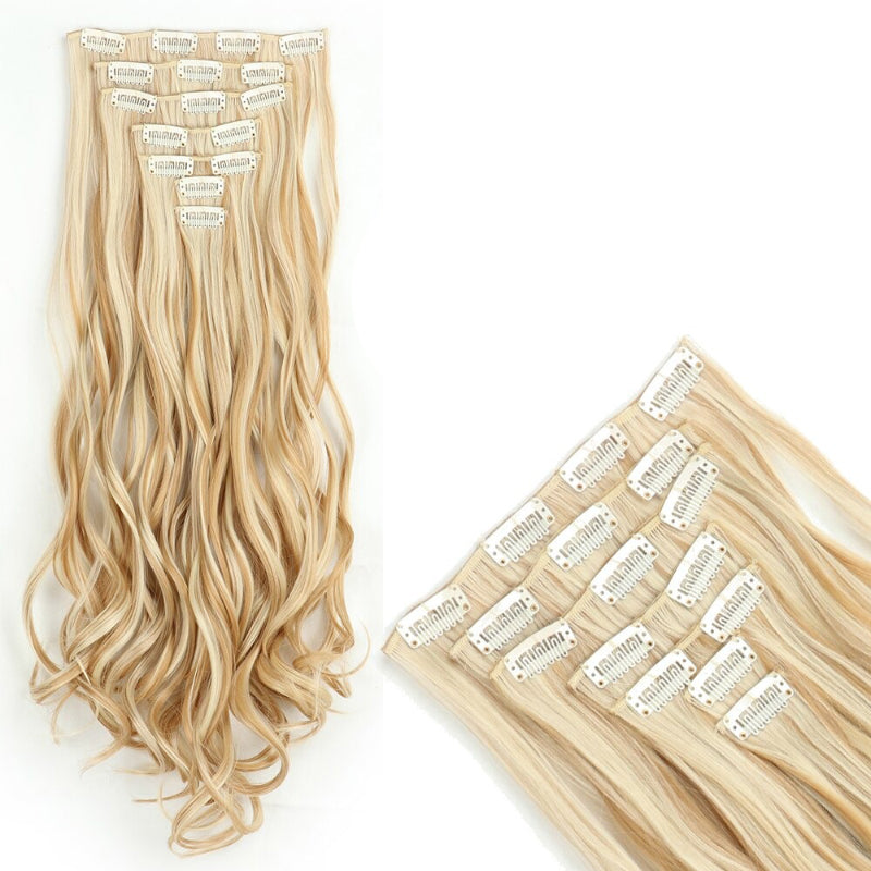 Women's Curly Hair Extensions 22 Inch High-Temperature Fiber 63