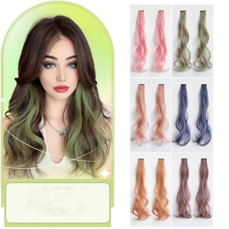 Women's Curly Hair Extensions Brown 20 High Temperature Fiber 1