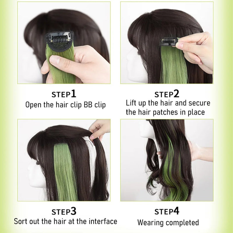 Women's Curly Hair Extensions Brown 20 High Temperature Fiber 4