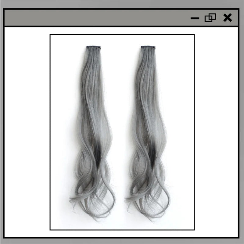 Women's Curly Hair Extensions Brown 20 High Temperature Fiber 9