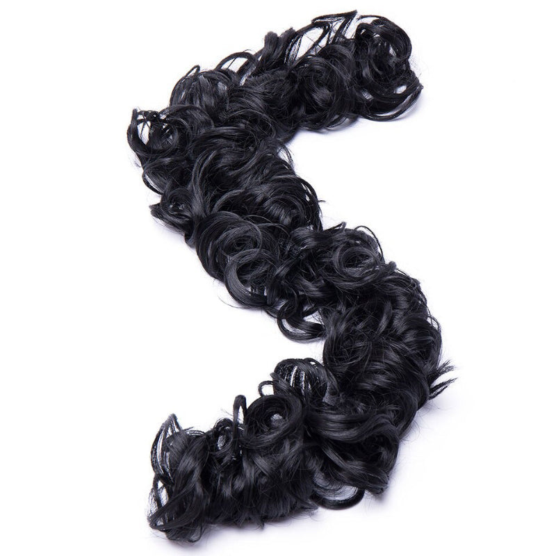 Women's Curly Hair Extensions Brown High-Temperature Fiber 0