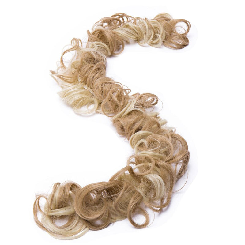 Women's Curly Hair Extensions Brown High-Temperature Fiber 18