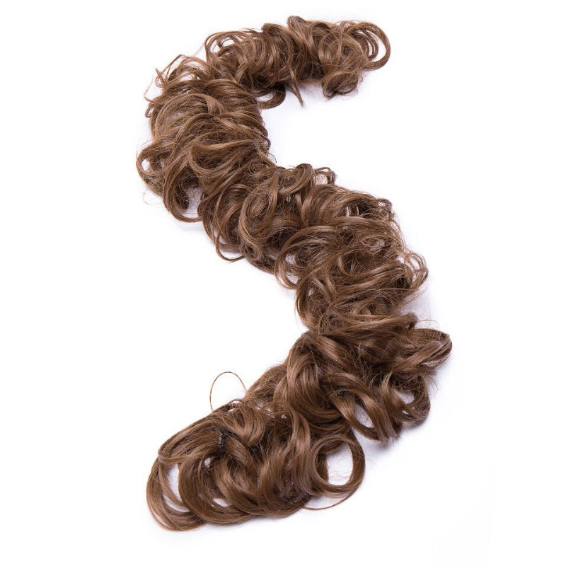 Women's Curly Hair Extensions Brown High-Temperature Fiber 9