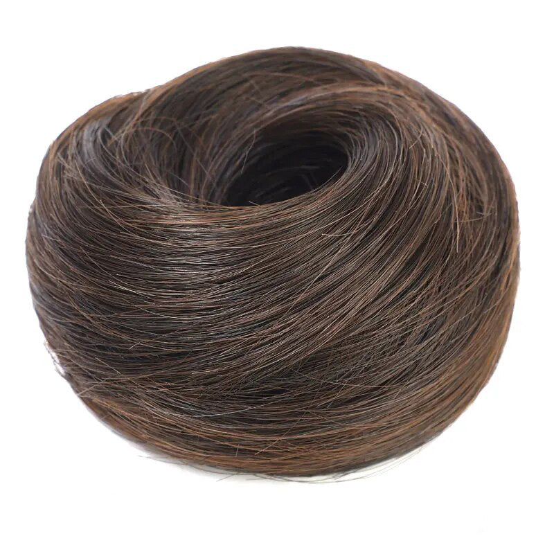 Women's Curly Hair Scrunchie Black Silk Hair Ties 7