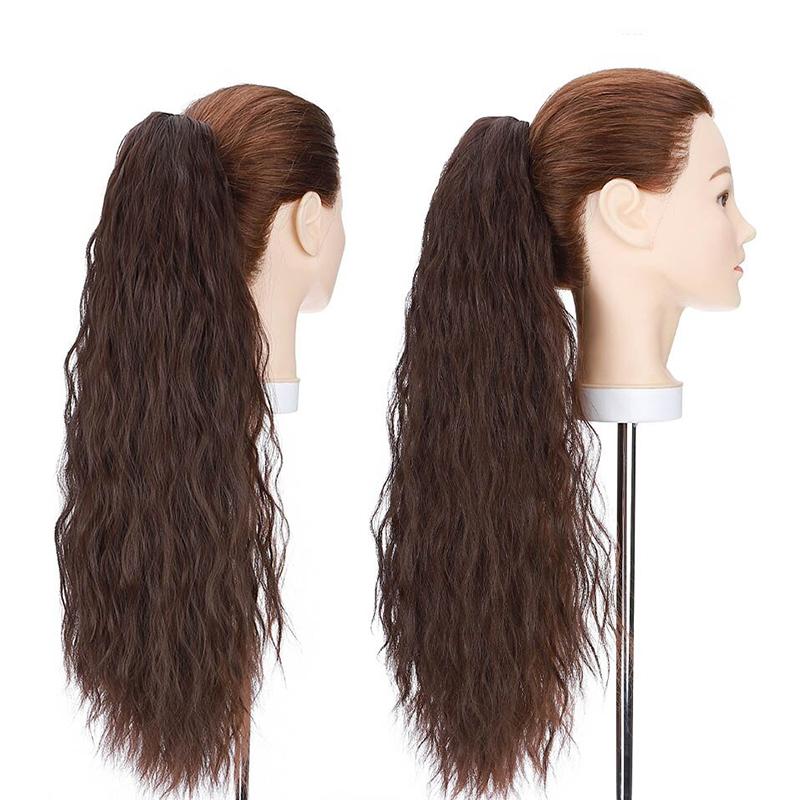Women's Curly Ponytail Extension Black High-Temperature Fiber 24 Inches 4