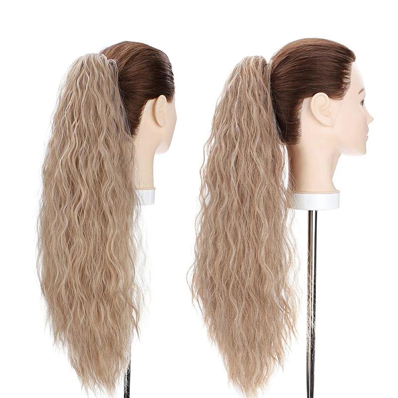 Women's Curly Ponytail Extension Black High-Temperature Fiber 24 Inches 5