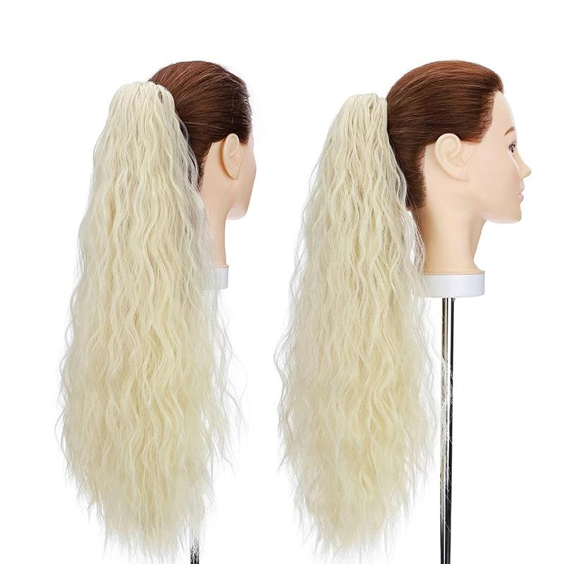 Women's Curly Ponytail Extension Black High-Temperature Fiber 24 Inches 7