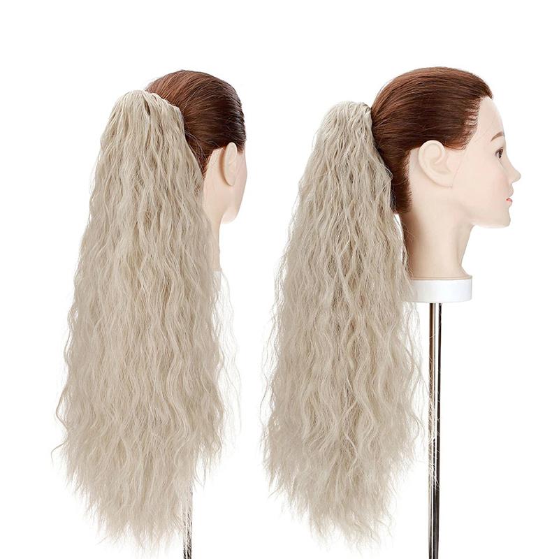 Women's Curly Ponytail Extension Black High-Temperature Fiber 24 Inches 9