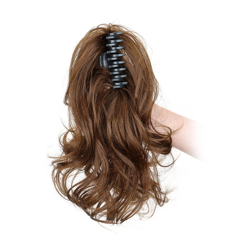 Women's Curly Ponytail Extensions 12 Inch Synthetic Clip In Hair 11