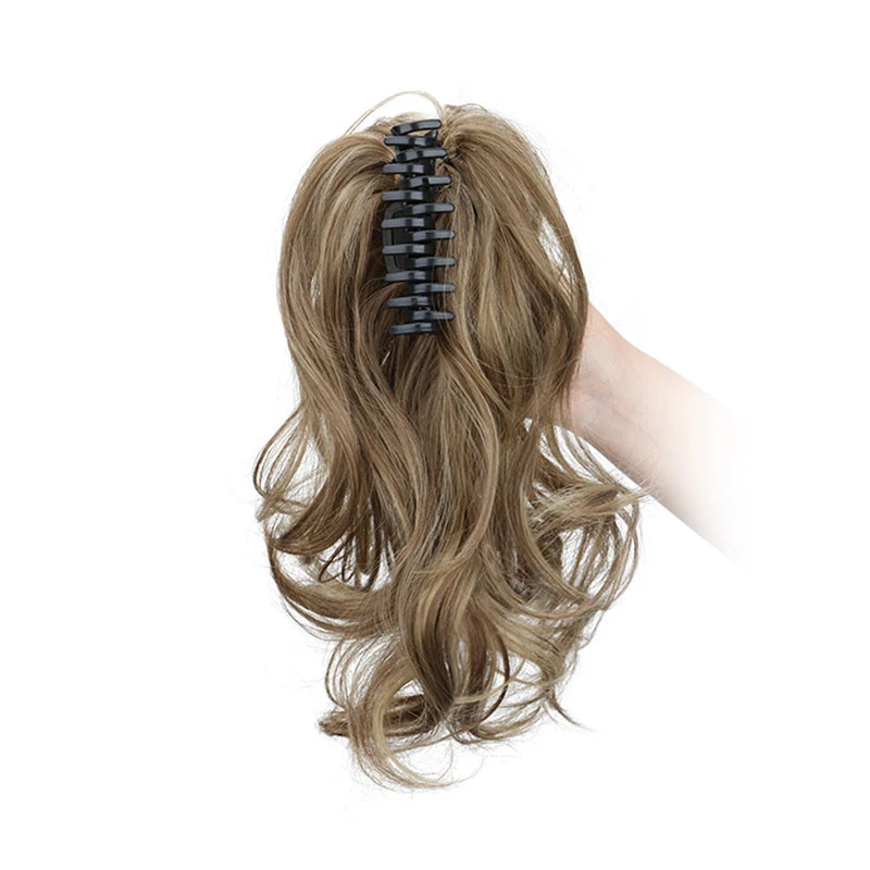 Women's Curly Ponytail Extensions 12 Inch Synthetic Clip In Hair 12