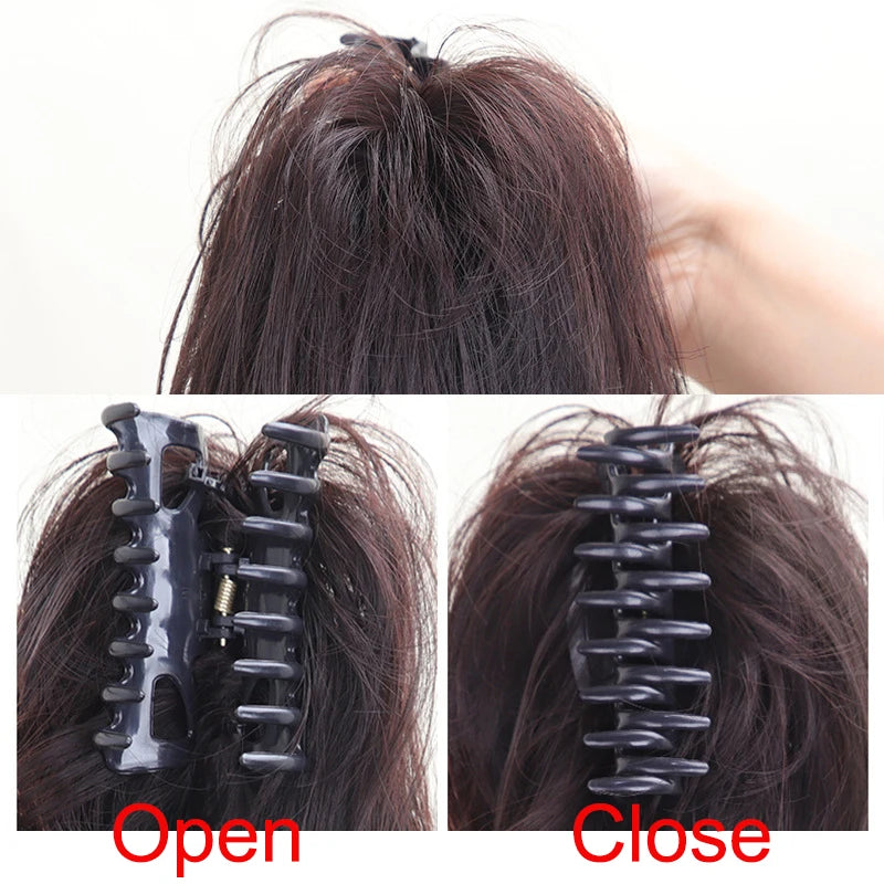 Women's Curly Ponytail Extensions 12 Inch Synthetic Clip In Hair 4