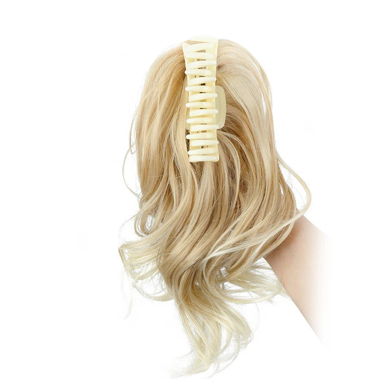 Women's Curly Ponytail Extensions 12 Inch Synthetic Clip In Hair 7