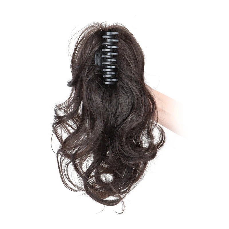 Women's Curly Ponytail Extensions 12 Inch Synthetic Clip In Hair 9