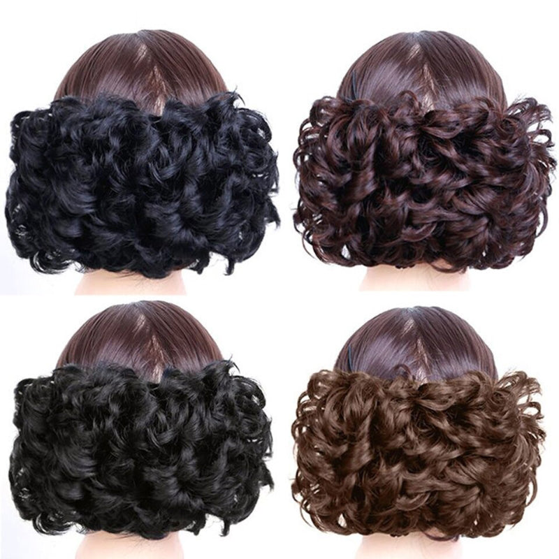 Women's Curly Wig Brown High-Temperature Fiber 2