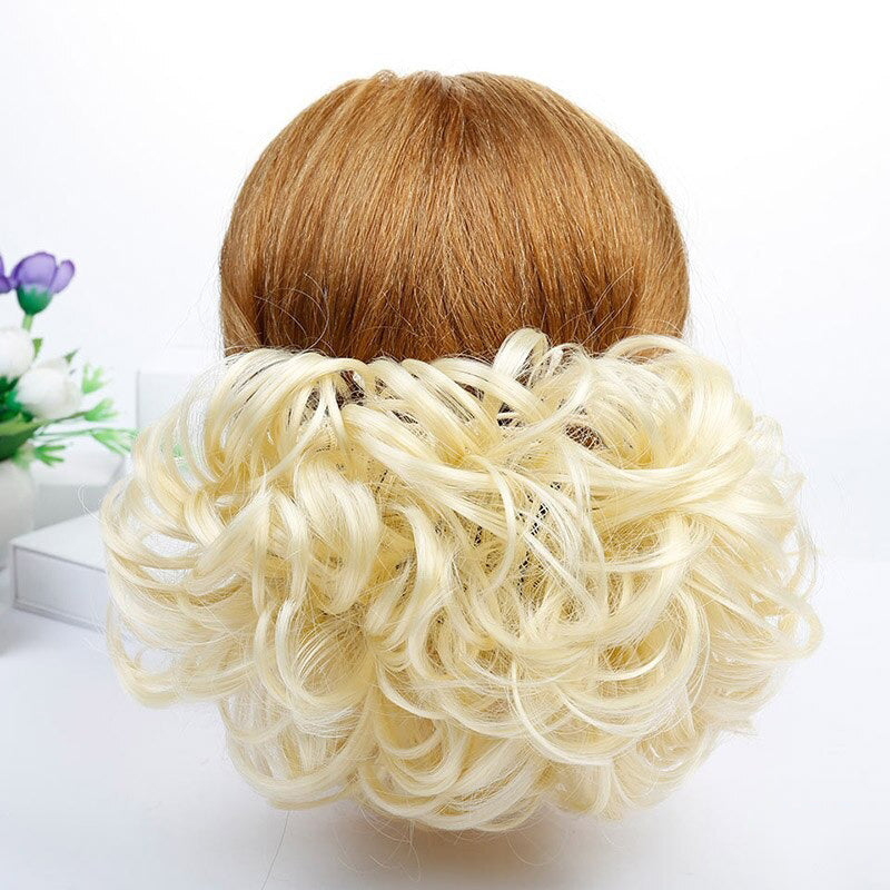 Women's Curly Wig Brown High-Temperature Fiber 7