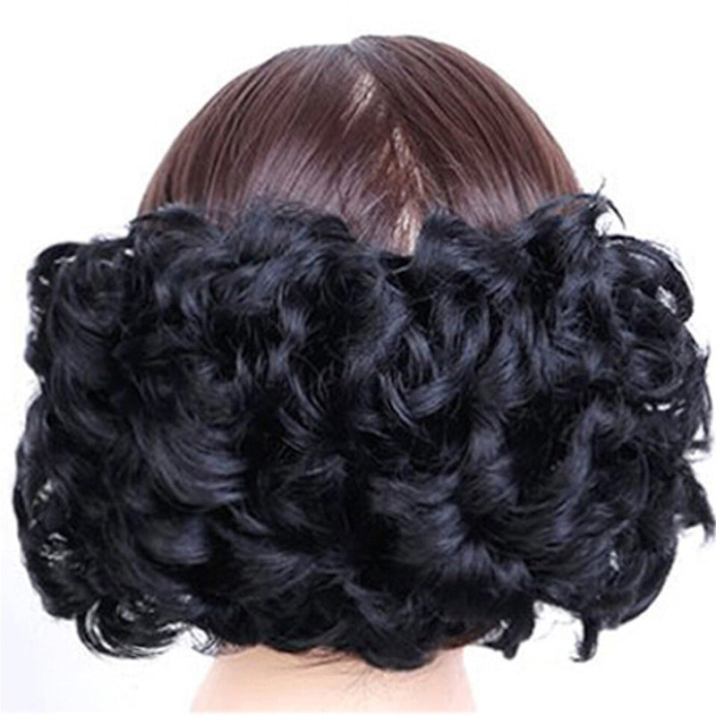 Women's Curly Wig Brown High-Temperature Fiber 8