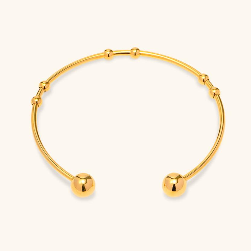 Women's Gold Bangle Bracelet Stainless Steel 18k Gold Plated 0