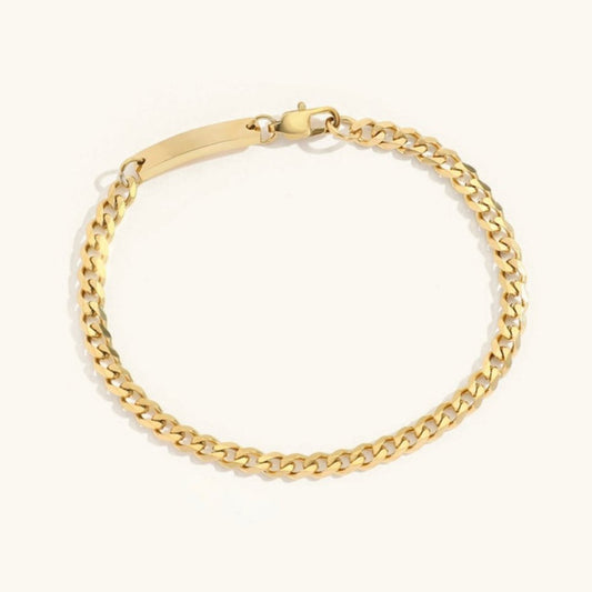 Women's Gold Bracelet 14k Gold Stainless Steel Chain 0