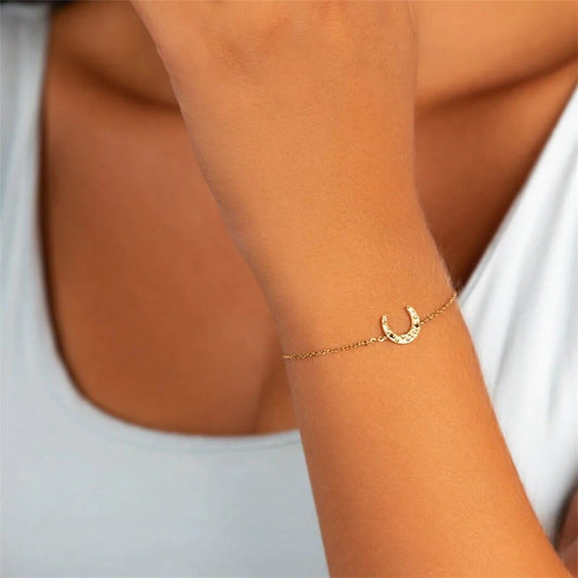 Women's Gold Bracelet Stainless Steel-Plated 14k Gold 1